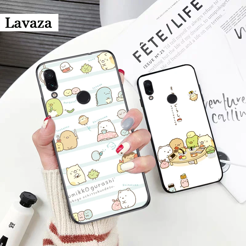 Милый силиконовый чехол sumikko gurashi Rilakkuma для Xiaomi MI 5X 6 6X 8 9 SE 9T Pro CC9E CC9 A3 F1 A1 A2 Lite MAX