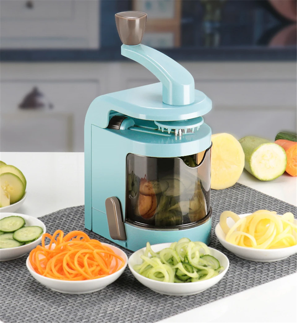4 лезвия многофункциональный Spiralizer овощей Veggie Паста спагетти картофель Овощной спиральный резак кабачки кухонный инвентарь для тонкой нарезки