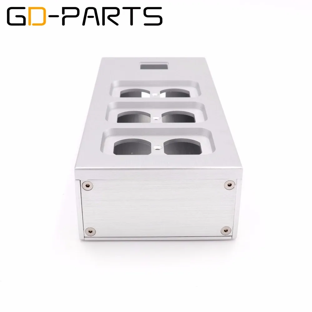 GD-PARTS 6 отверстий полностью алюминиевая электрическая розетка корпус коробка США розетка корпус чехол Hifi аудио DIY 1 шт