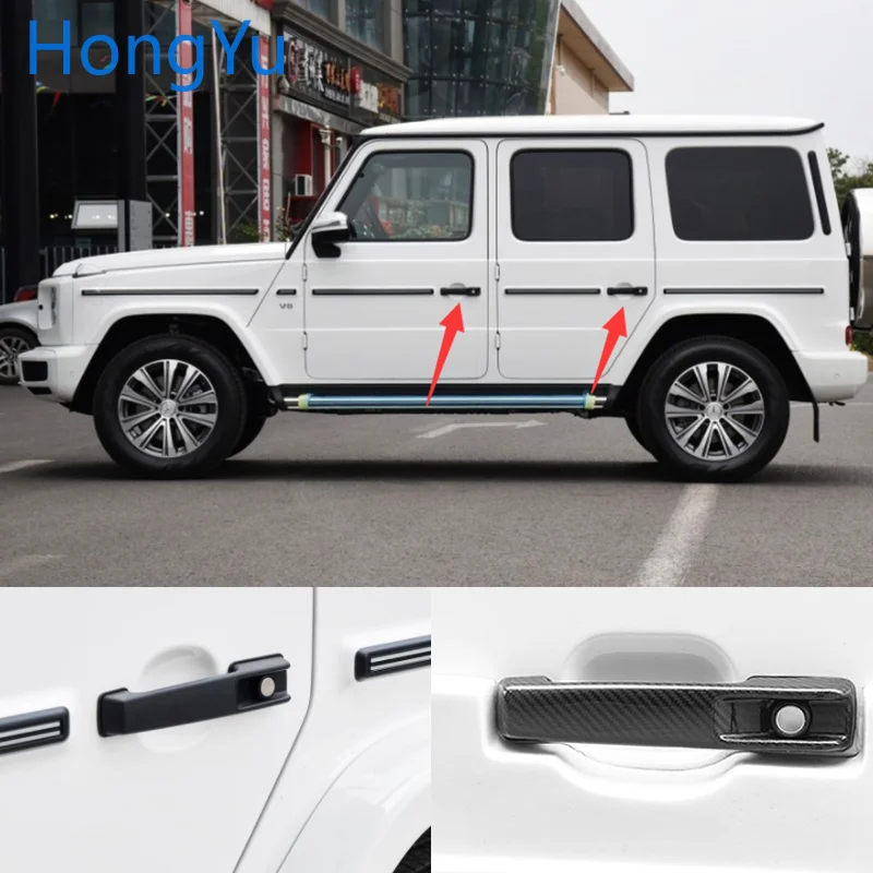 Автомобильная ручка дверной ручки из углеродного волокна для Mercedes Benz G Class W463 W464 G65
