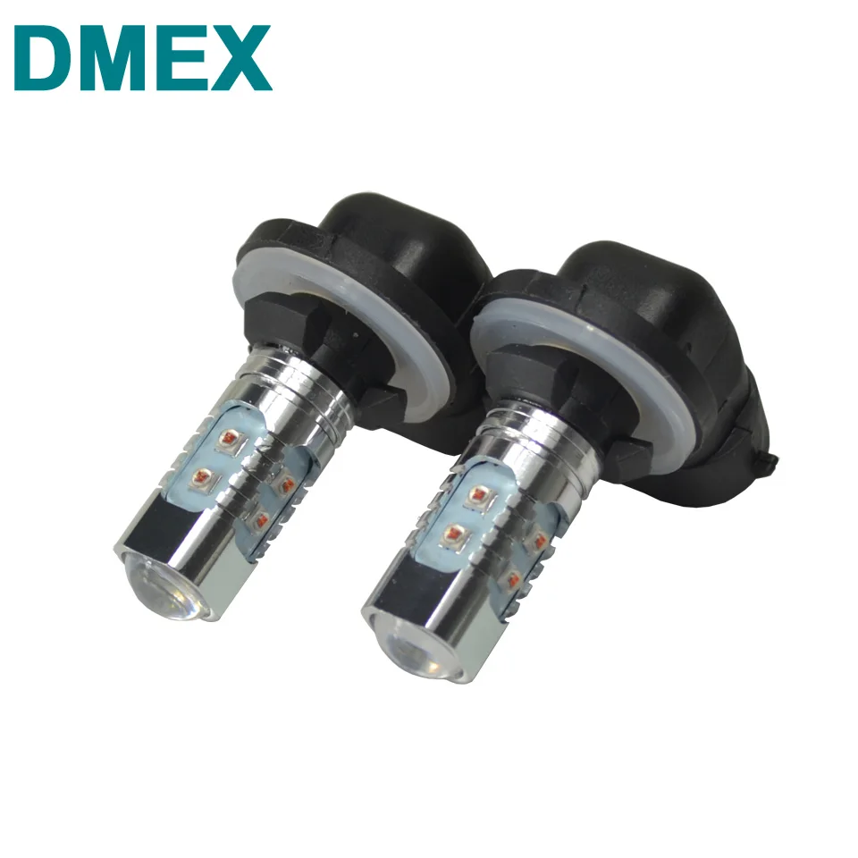 Светодиодный противотуманный светильник DMEX H27 881 2 шт. H27W 12 В 24 50 Вт белый 6000 К