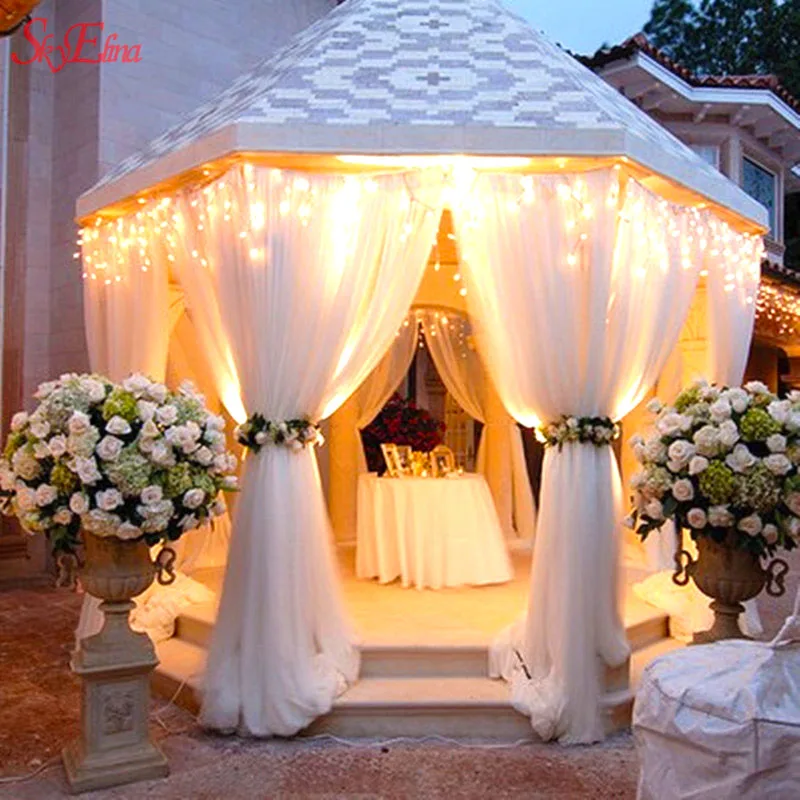 5 метров Тюль в рулонах для свадьбы украшение вечеринки рулон Ткань катушка пачка