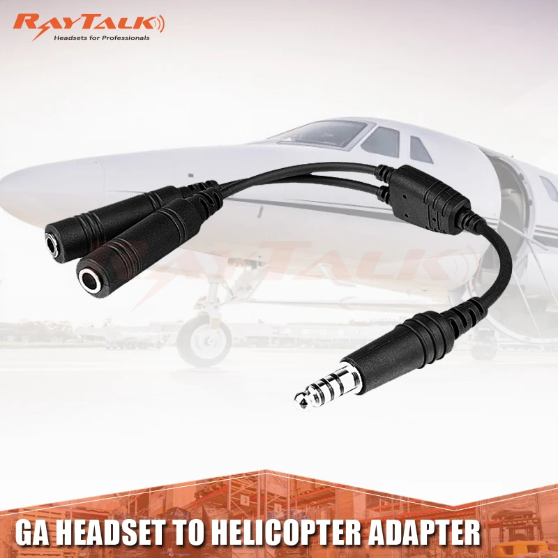 Гарнитура для авиации GA общего назначения вертолета U174 кабель адаптера высокое