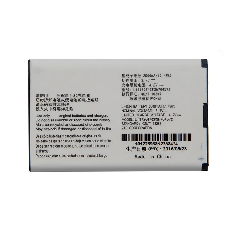 Оригинальный аккумулятор Li3720T42P3h704572 большой емкости для телефона ZTE MF90M MF91 MF90 4G WIFI