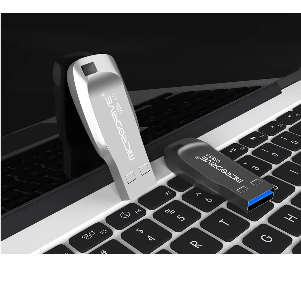 Original Capacity USB Flash Drive 128GB Super Speed USB 3.0 Memory Stick USB 3.0 64gb 32gb 16gb silver metal Pen Drives