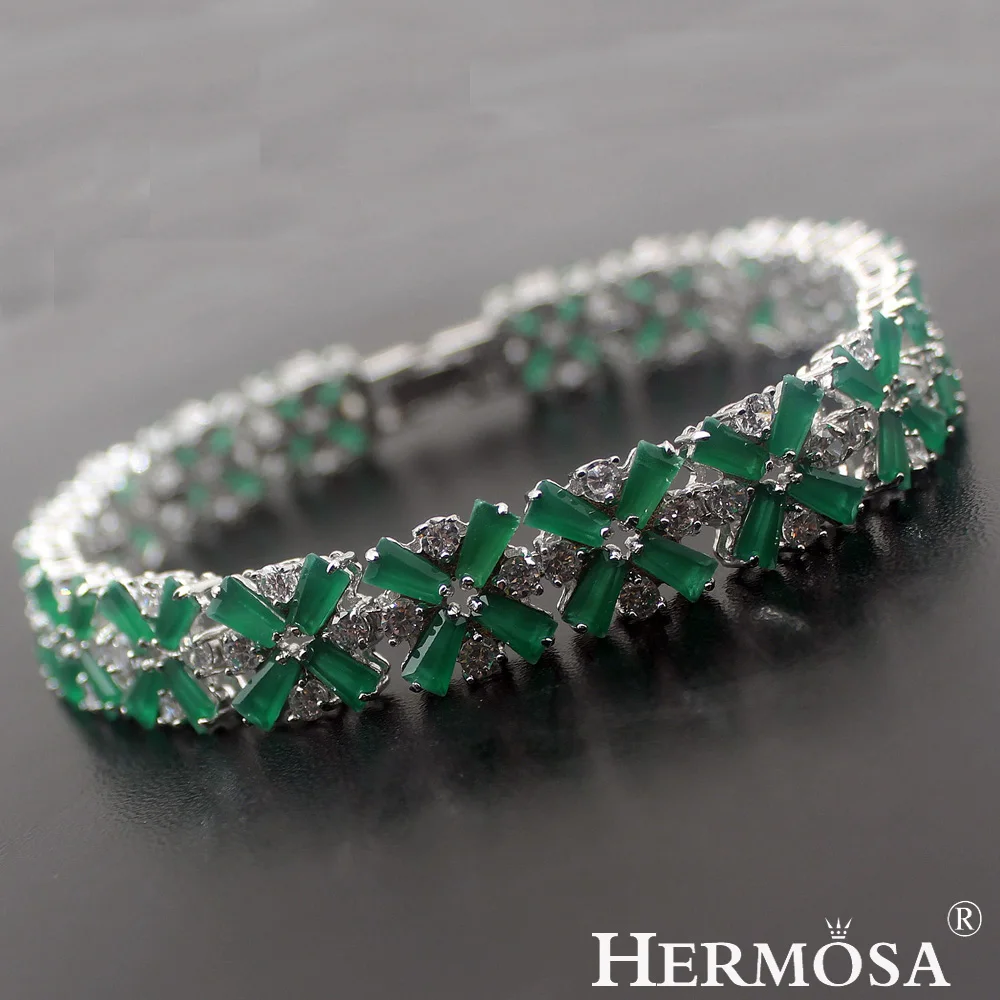 

Hermosa 2 Colors Snowflake Stylish XMAS GIFT Bracelet 20cm Christmas Fashion Jewelry Wholesale Bracelets