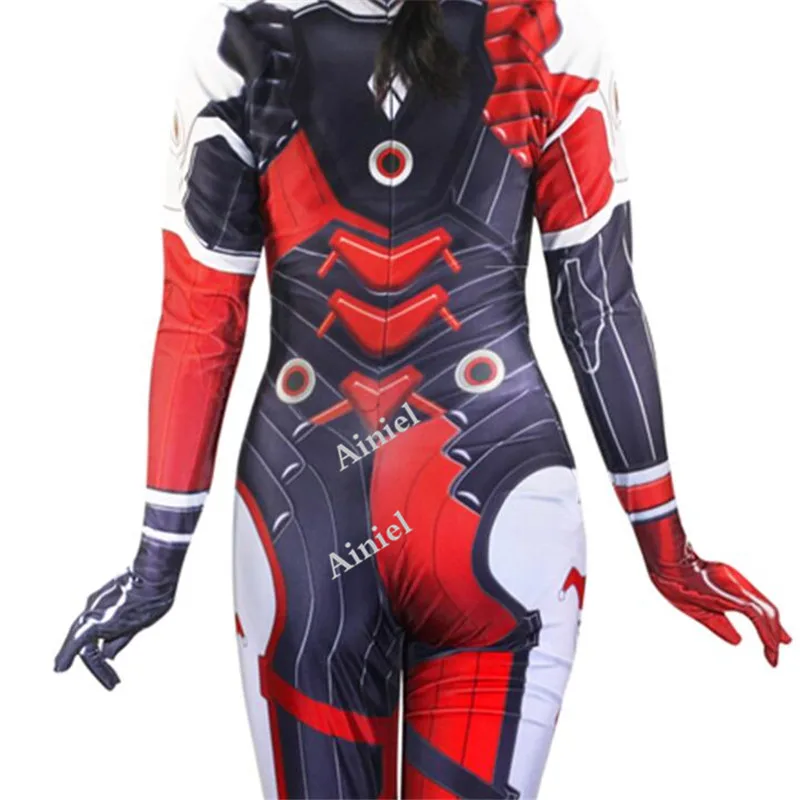 Костюм для косплея Ainiel D.VA боди Harleen Quinzel Zentai Комбинезоны женщин и девочек|Костюмы