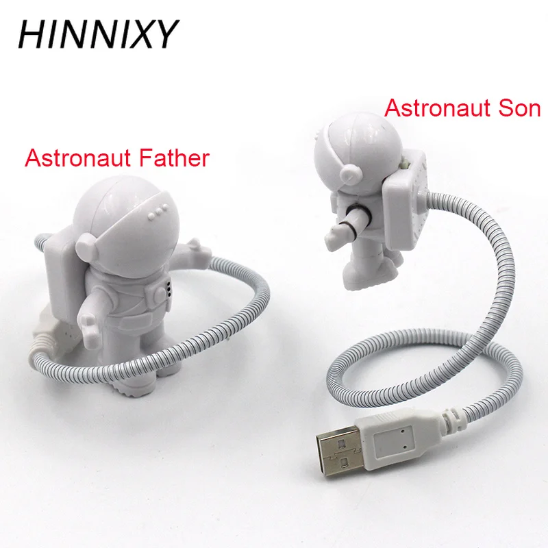Hinnixy мультяшный светодиодный астронавт ночник USB DC 5V настольная лампа