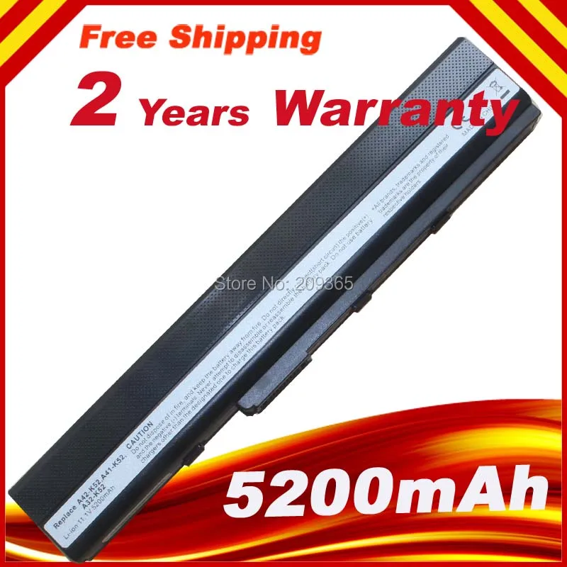 Secial цена 6 Cell Батарея для ASUS K52 Аккумулятор ноутбука Ной A31 K42 A32 A41 A42 Бесплатная
