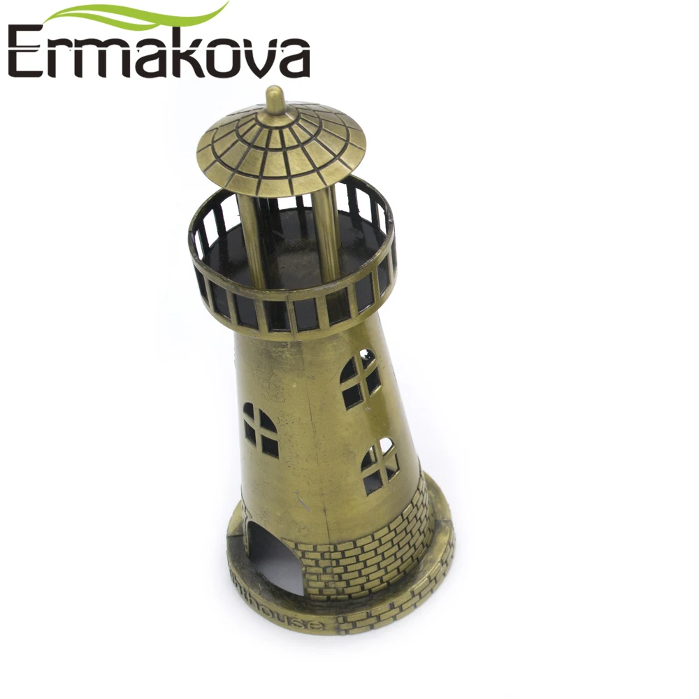 ERMAKOVA металлическая фигурка маяков маяк статуя модель Фаро башня известная