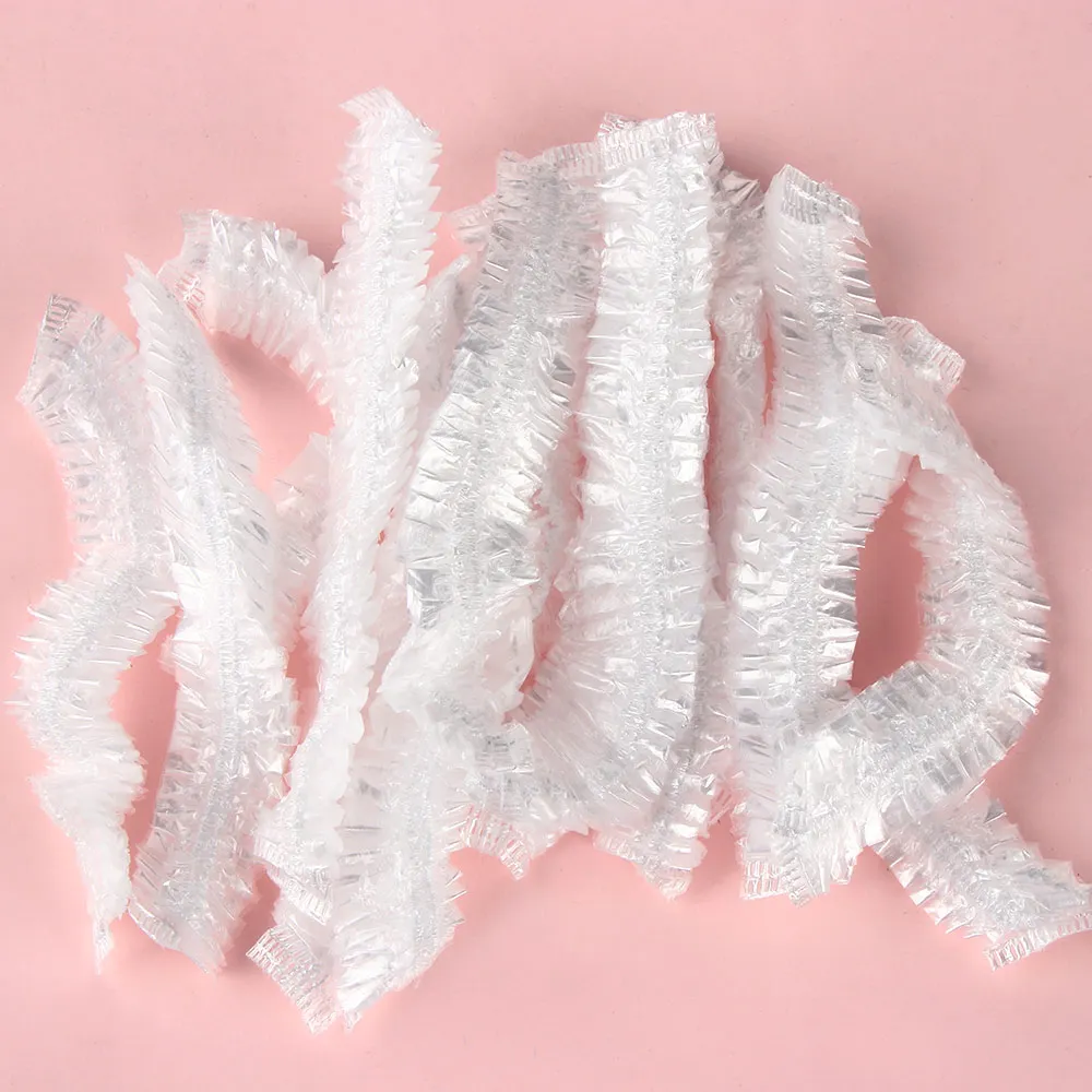 100 шт./пакет одноразовые шапочки для душа красоты в ванной прозрачный пластиковый