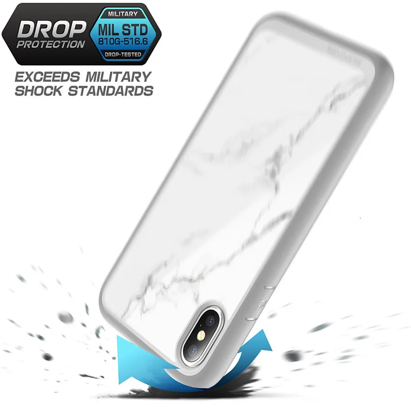 For iphone Xs Max Case 6.5 inch SUPCASE UB Style Premium Hybrid Protective TPU Bumper Marble Back Cover XS |