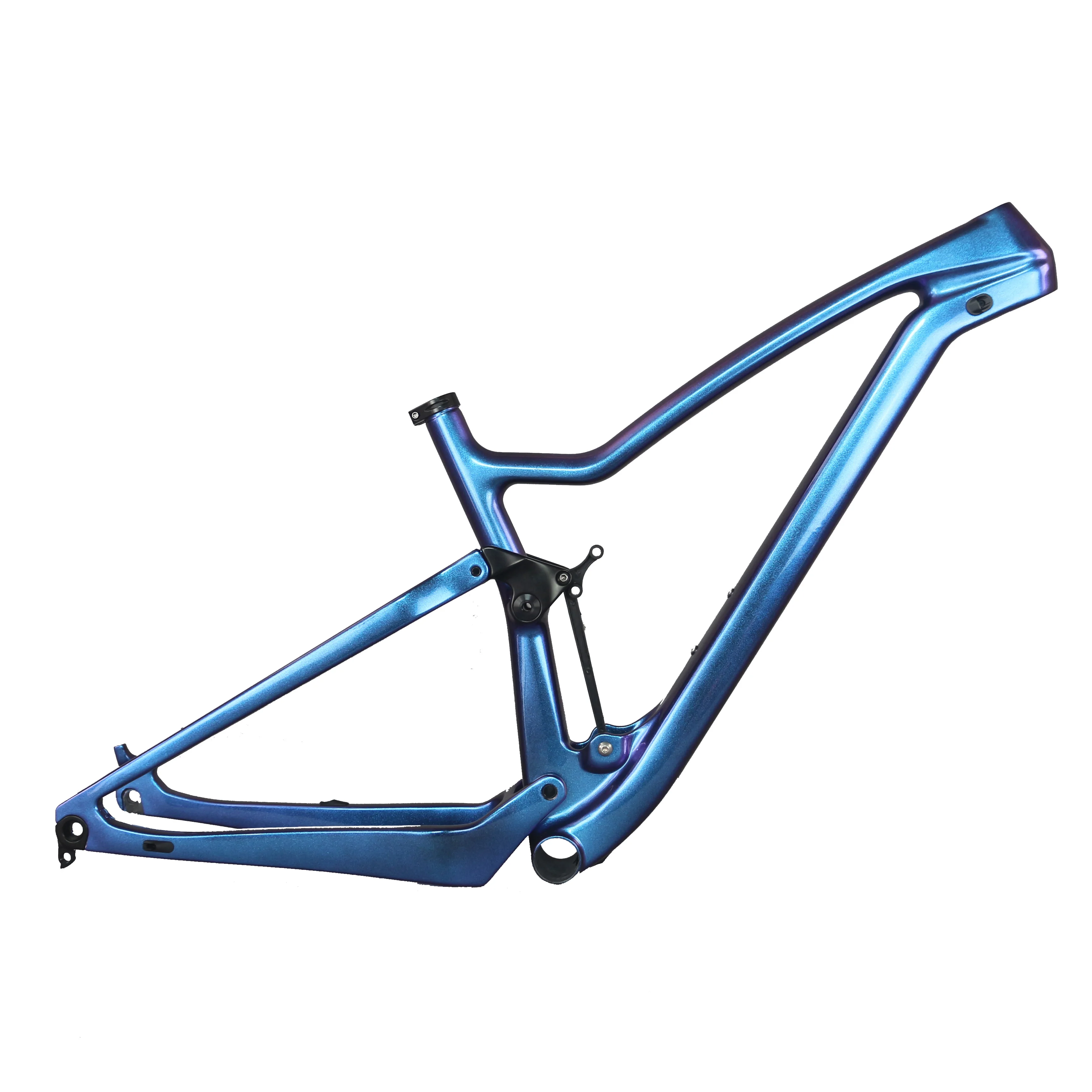 Высокий модуль углеродное волокно Toray T700 Хамелеон краски дисковые тормоза MTB рама FS027 заднее пространство: 12*148 мм через ось