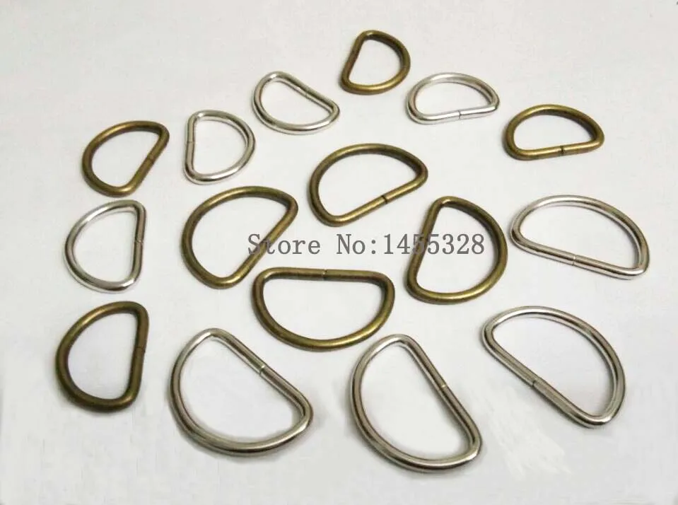 Оптовая продажа 100 шт Металлическое железное кольцо D для сумки обуви чемодана