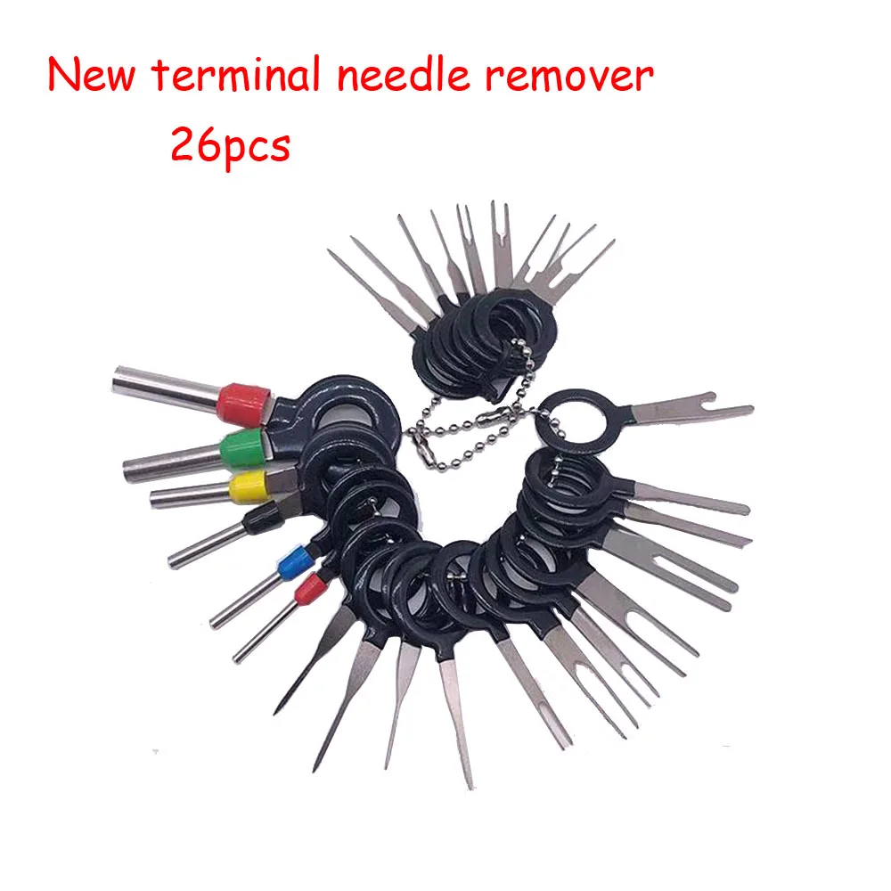 18/21/26Pcs Car Terminal Removal Electrical Wiring Crimp Connector Pin Extractor Kit Automobiles Terminal Repair Hand Tools