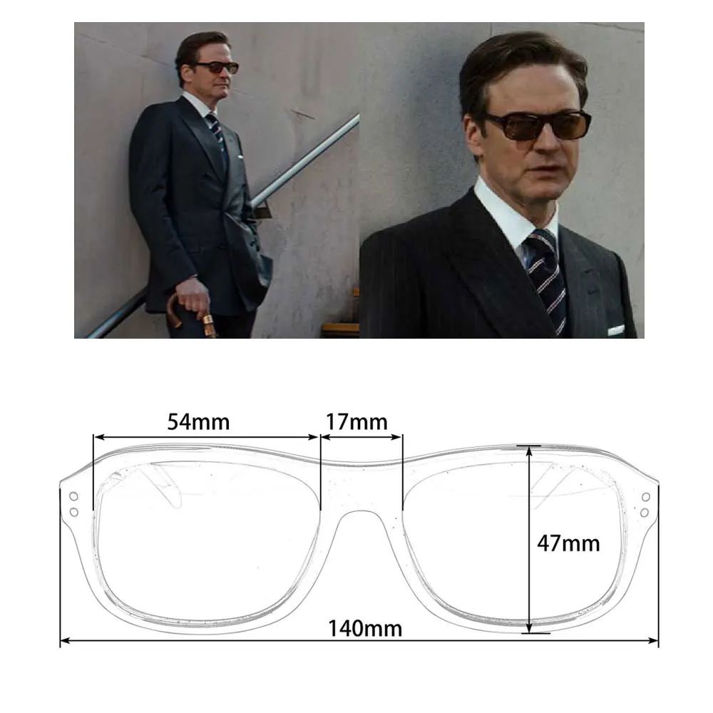 Kingsman солнцезащитные очки в стиле золотого круга агент секретной службы|Мужские