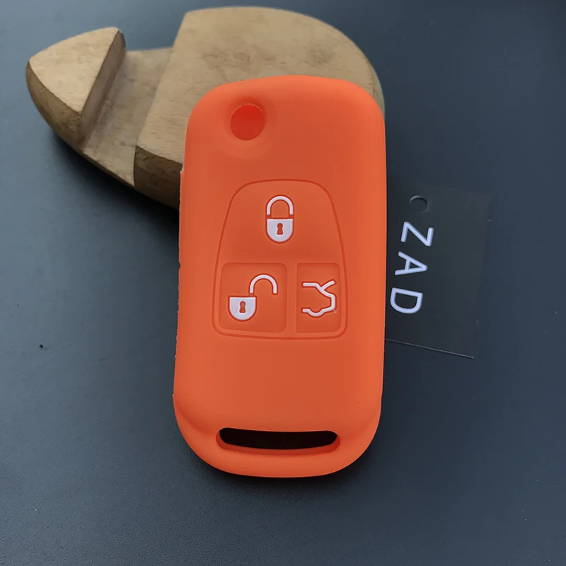 Чехол ZAD для Мерседес Benz ML C CL S SL SEL складной с 3 кнопками|car key case cover|silicone fobfob cover |