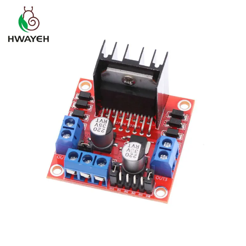 Модуль платы контроллера шагового двигателя L298N для arduino новый двойной h мост DC 1