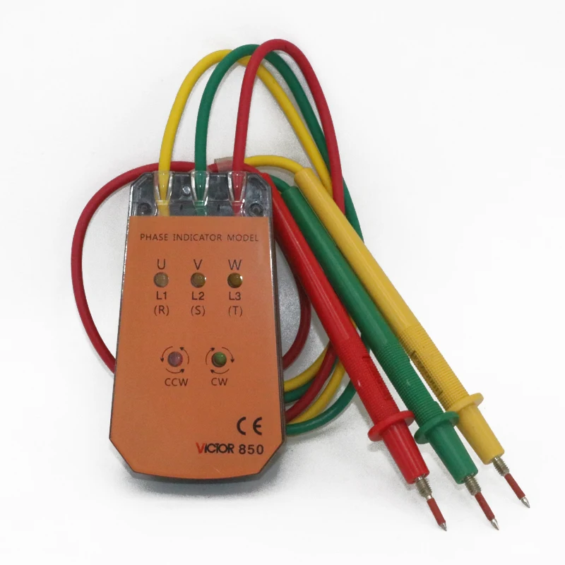 Индикатор последовательности VICTOR VC850 3 фасветодиодный 200 ~ 480 В|tester checker|buzzer ledtester