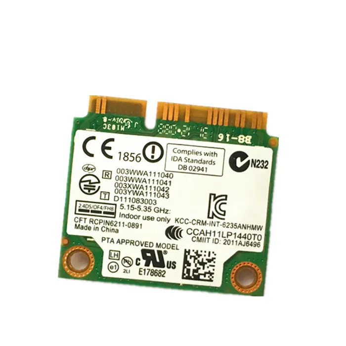 Сетевая карта Lan для ноутбука Intel Centrino Advanced-n 6235 6235anhmw 300 Мбит/с Wi-Fi Bluetooth 4 0 Mini Pcie |