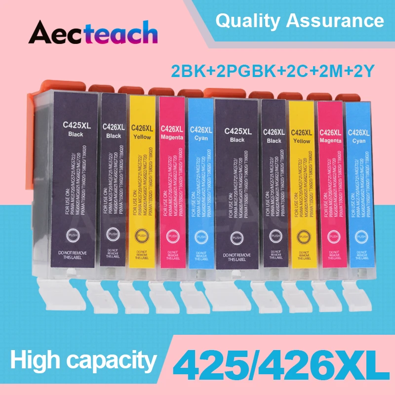Чернильный картридж PGI425 CLI426 для Canon PIXMA IP4840 IP4940 IX6540 MG5140 MG5240 MG5340 MG6140 MG6240 MG8140 MG8240 MX714