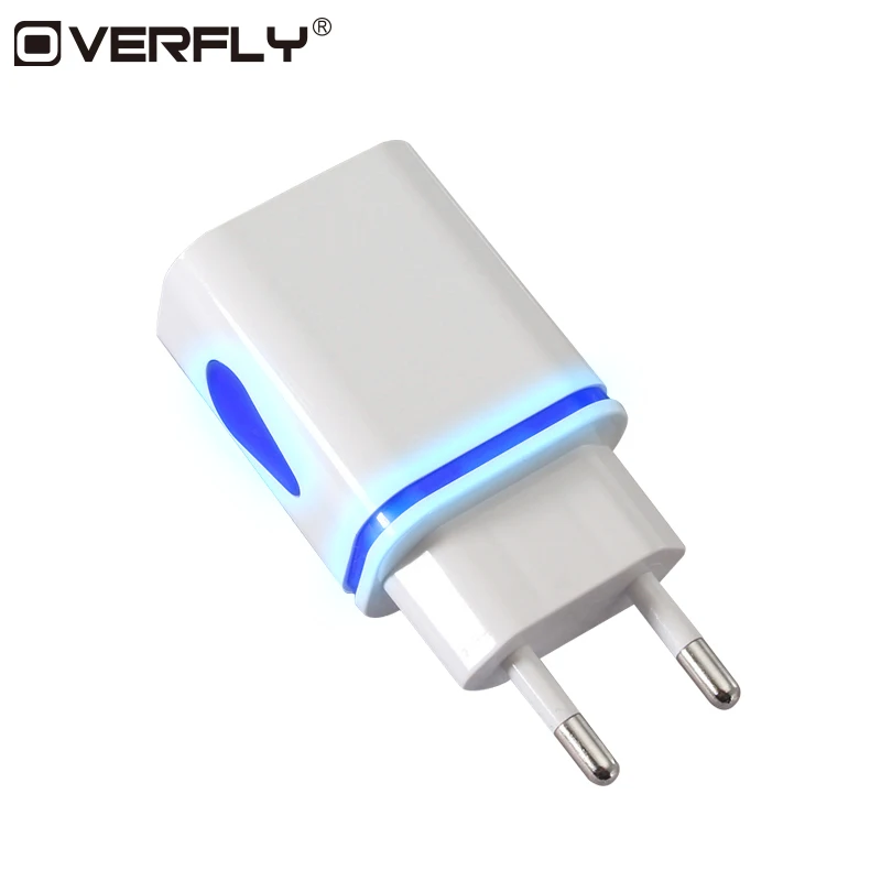 EU Plug 2 порта светодиодный зарядное устройство от сети переменного тока с usb