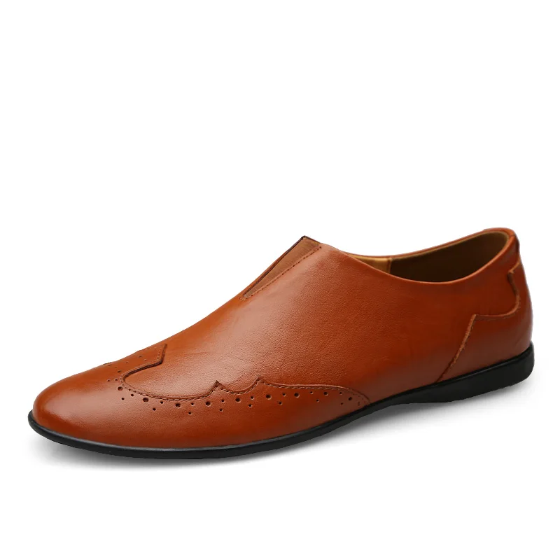 CLAX Men Loafers Genuine Leather 2018 Spring Summer Fashion Flats Casual Shoe Man Slip ons Leisure Boat Moccasins Soft | Обувь