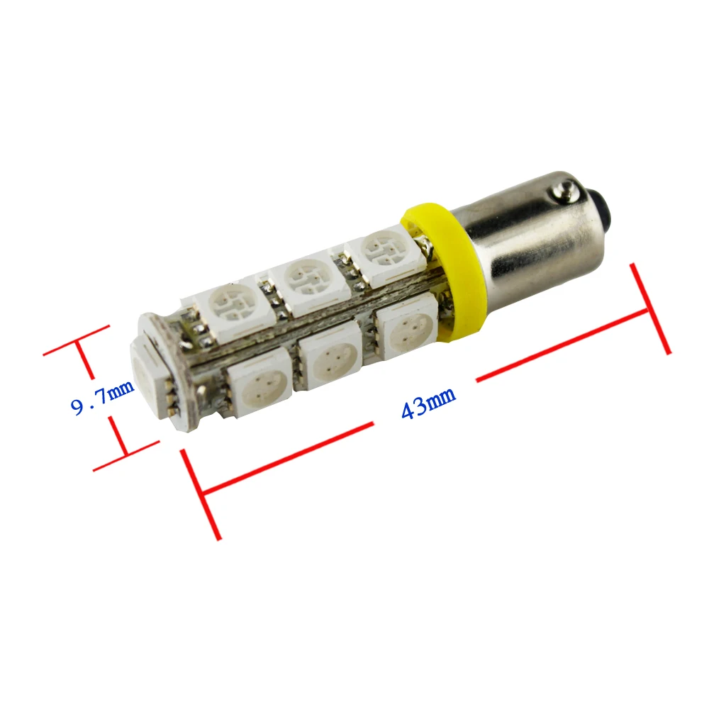 200 штук Ba9s 1895 57 T4W 182 1445 белый 13 5050 SMD LED автомобилей Сторона хвост лампа 12 В|car light|bulb