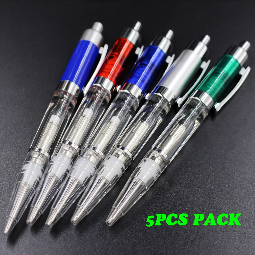 LED light ballpoint pen cheap LED Glow light up pens Plastic material Light ballpoint pen Writing in the darkness 5 pieces/lot
