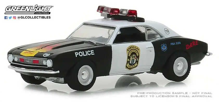 GreenLight 1:64 1967 Chevrolet Camaro игрушечный автомобиль на заказ из сплава игрушки для детей