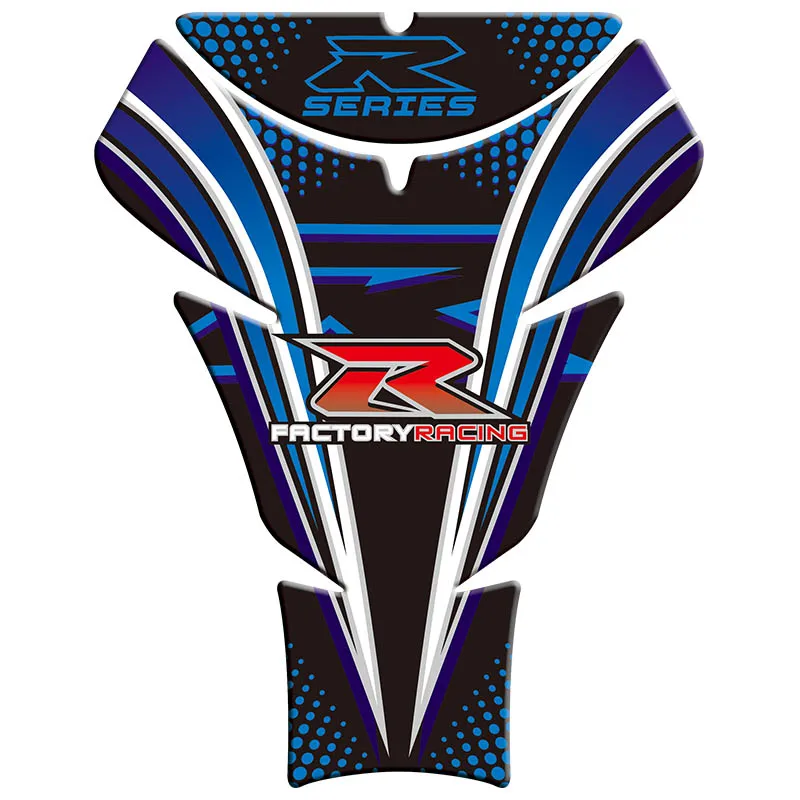 Наклейка на бак мотоцикла, 3D накладка на бак Fishbone, защитные наклейки для Suzuki GSXR 600 750 1000