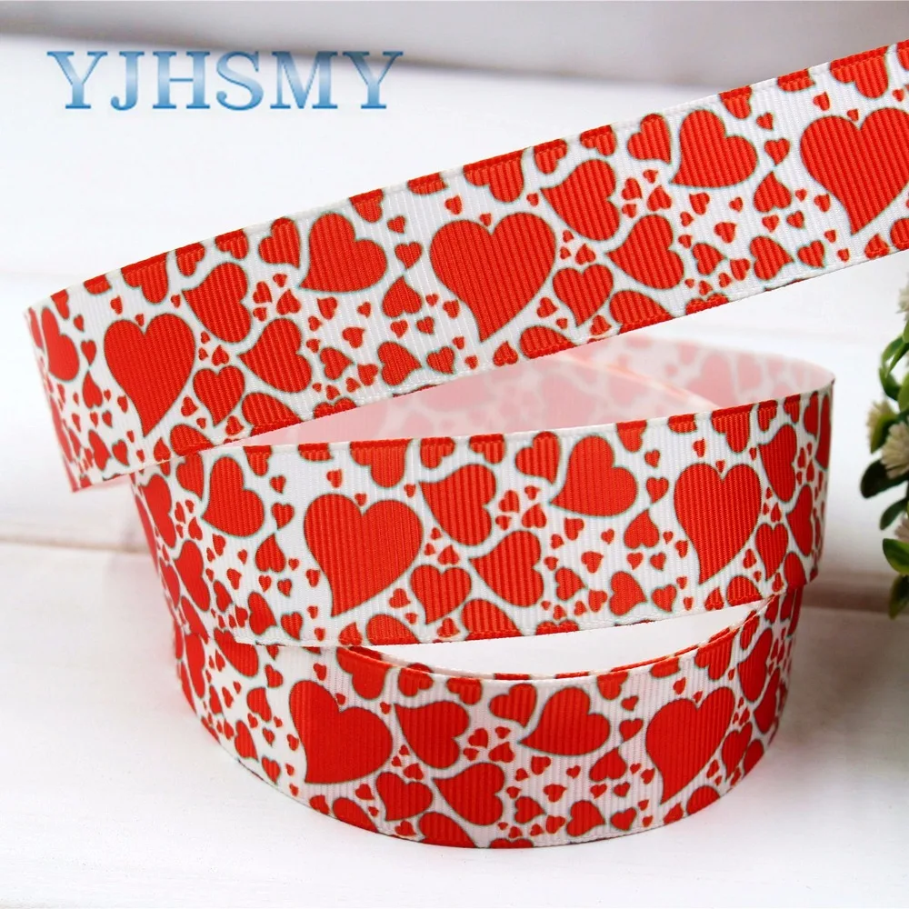 YJHSMY H-17420-1432 10 ярдов 25 мм мультяшная лента термопечать grosgrain Свадебные аксессуары