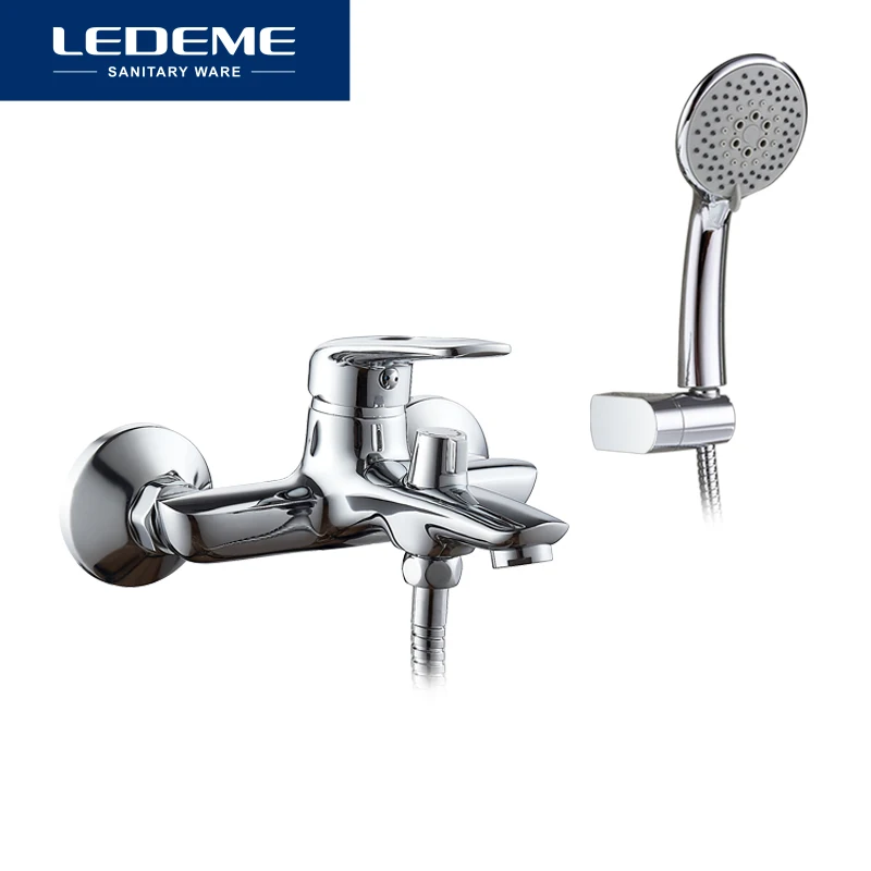 LEDEME Смеситель для ванны с коротким изливом. латунь Цвет: бронзовый L3248C|faucet wall