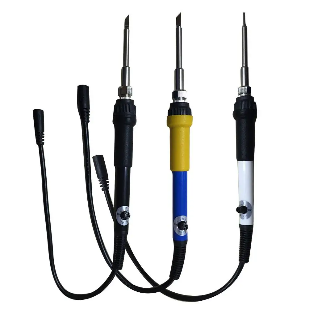 T12 Adjustable Temperature Electric Soldering Iron DC12V-24V DIY Powered Station Kit White Light J2 | Инструменты