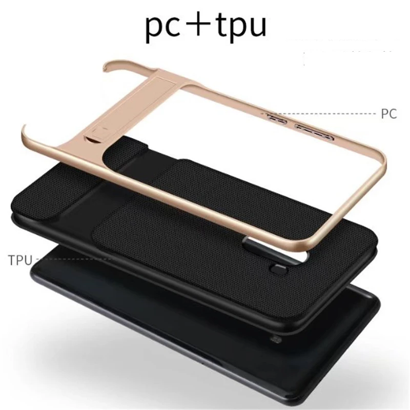 Для Сяо mi X 2 чехол Роскошные кремния ТПУ &amp PC Ultra Slim Обложка с подставкой случае