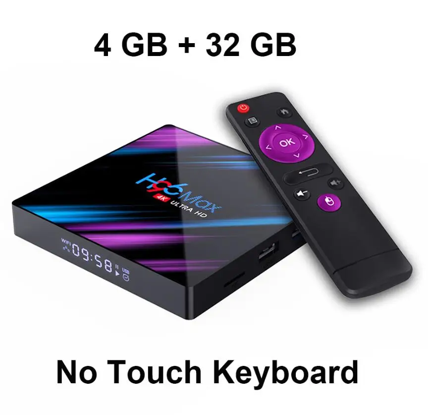 4GB 32GB H96 Max Plus 4 Гб 64 ГБ Android ТВ приставка 9,0 Смарт ТВ приставка RK3318 2,4G/5 ГГц Wifi HDR 4K H.265 4 ГБ 32 ГБ H96MAX медиаплеер телеприставка - Цвет: 4GB 32GB