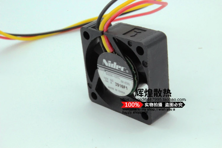 Новый NIDEC D03X 12TL 3 см 3010 12В 0.04A тишина микро Вентилятор охлаждения|micro cooling fans|cooling