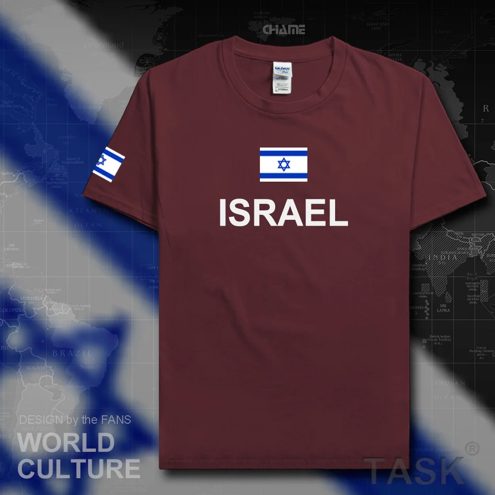 Israel Israeli men t shirt 2017 jerseys nation team cotton t-shirt sporting meeting fitness gyms clothing tees country tshirt | Мужская