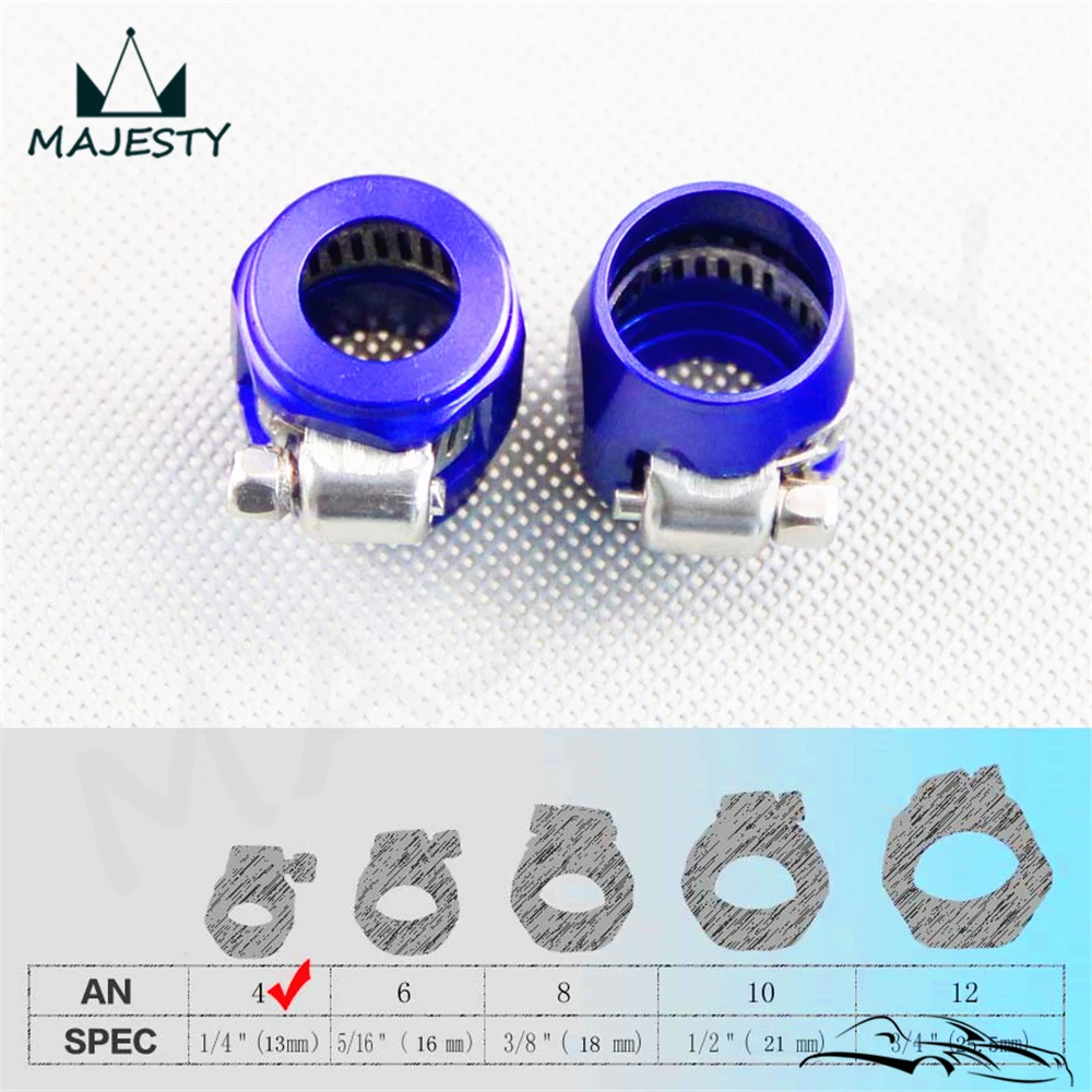 4AN AN 4 13 мм ID крышка для топливного шланга зажим отделочный фитинг 2 шт.|an fittings|fitting