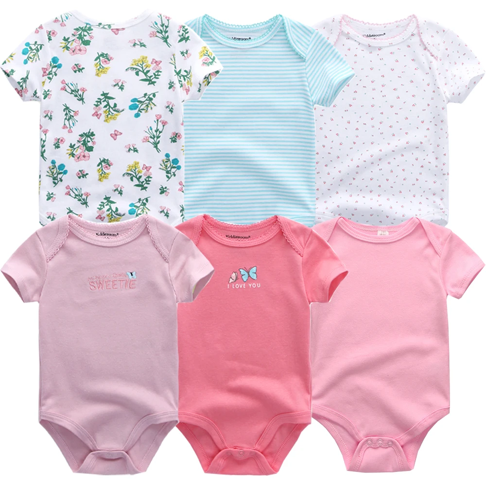 Детское хлопковое боди с коротким рукавом летняя одежда для малышей|baby clothes|de