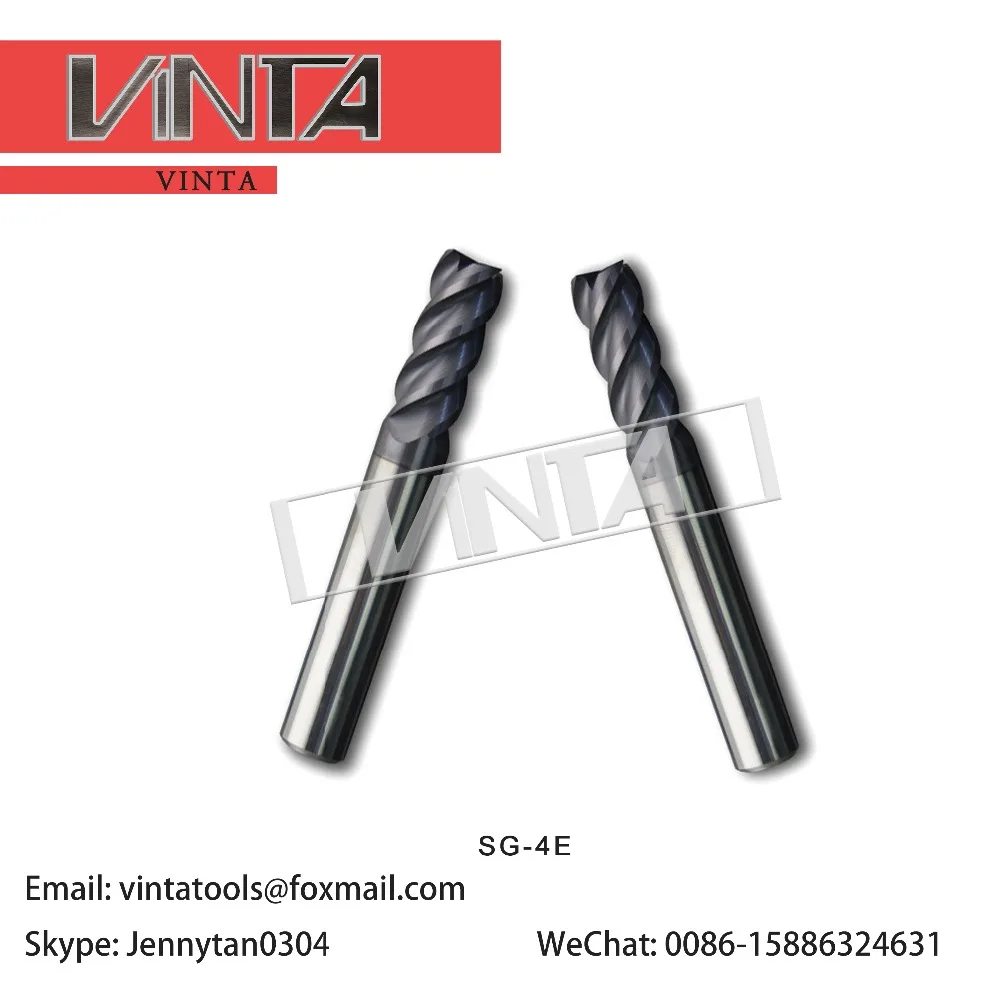Free shipping SG-4E-D3.0 / SG-4E-D4.0 SG-4E-D5.0 SG-4E-D6.0 SG-4E-D10.0 cnc carbide cutting tool 4-flute end mill | Инструменты