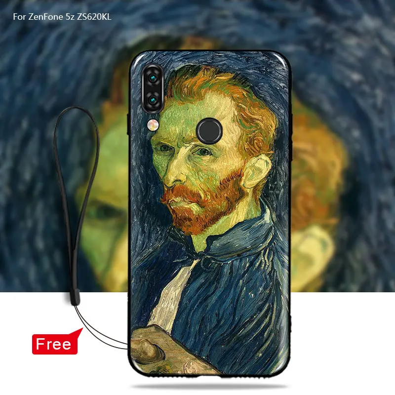 Чехол MCMEME из мягкого ТПУ для Asus Zenfone 5z ZS620KL чехол с изображением Ван Гога 5 ZE620KL