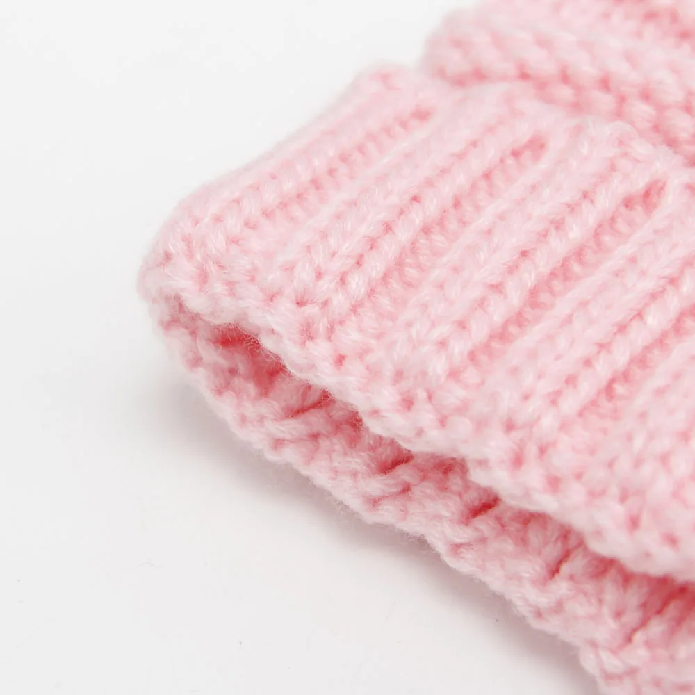 Autumn And Winter Children Outdoors Cap New Pattern Keep Warm Earmuffs Wool Knitting Hat Hand Knitted Beanie Solid color |