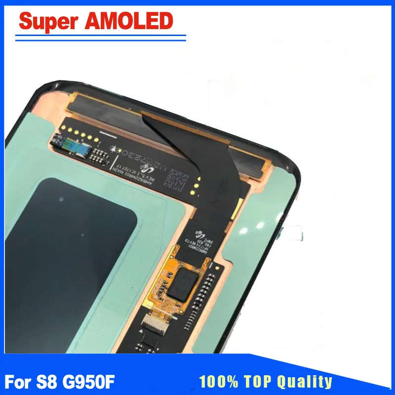 Super AMOLED Pantalla LCD Display Touch Screen Digitizer Assembly Replacement Kits For Samsung Galaxy S8 SM-G950F Free Sticker | Мобильные