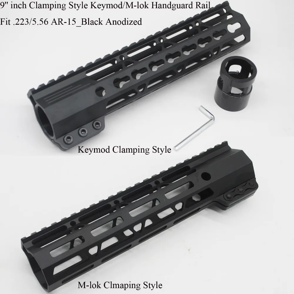 TriRock 9 ''дюймовый Keymod/M lok Зажимная накладка система крепления Пикатинни
