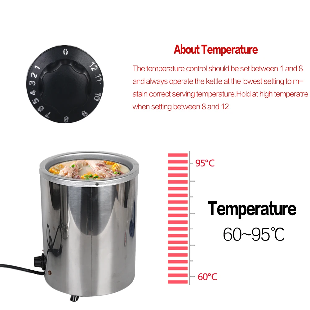 Электрический чайник для супа ITOP л 10 из нержавеющей стали|electric cooking|kettle electrickettle