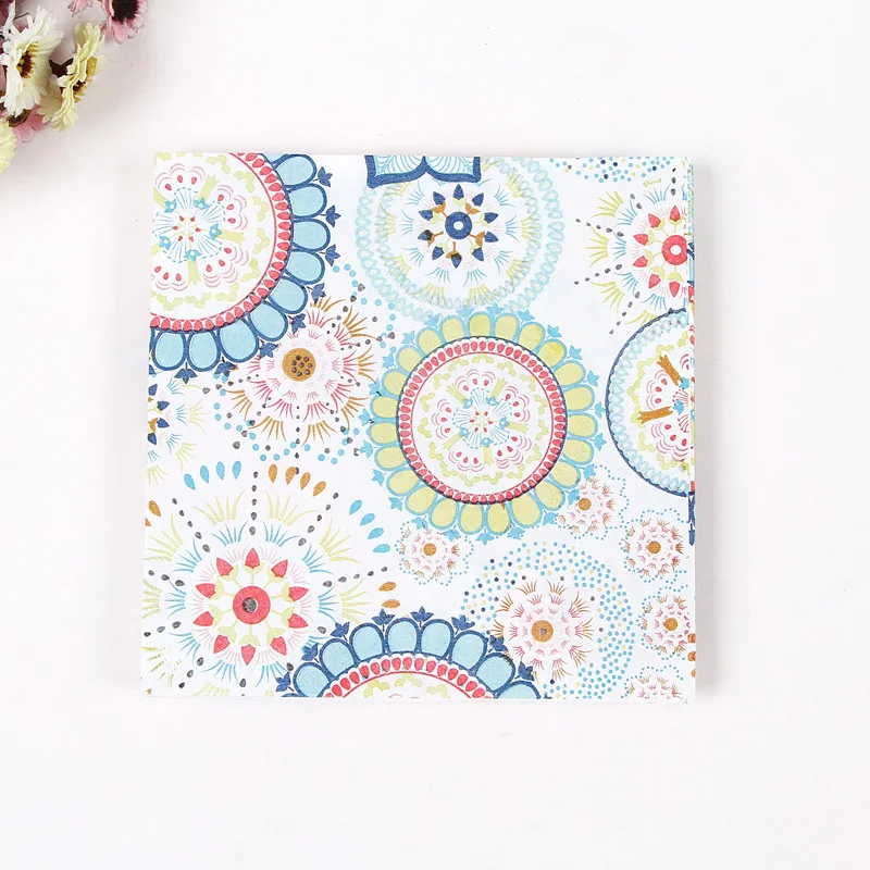 20 оптовая продажа винтажные салфетки для стола с рисунком драгоценных листьев