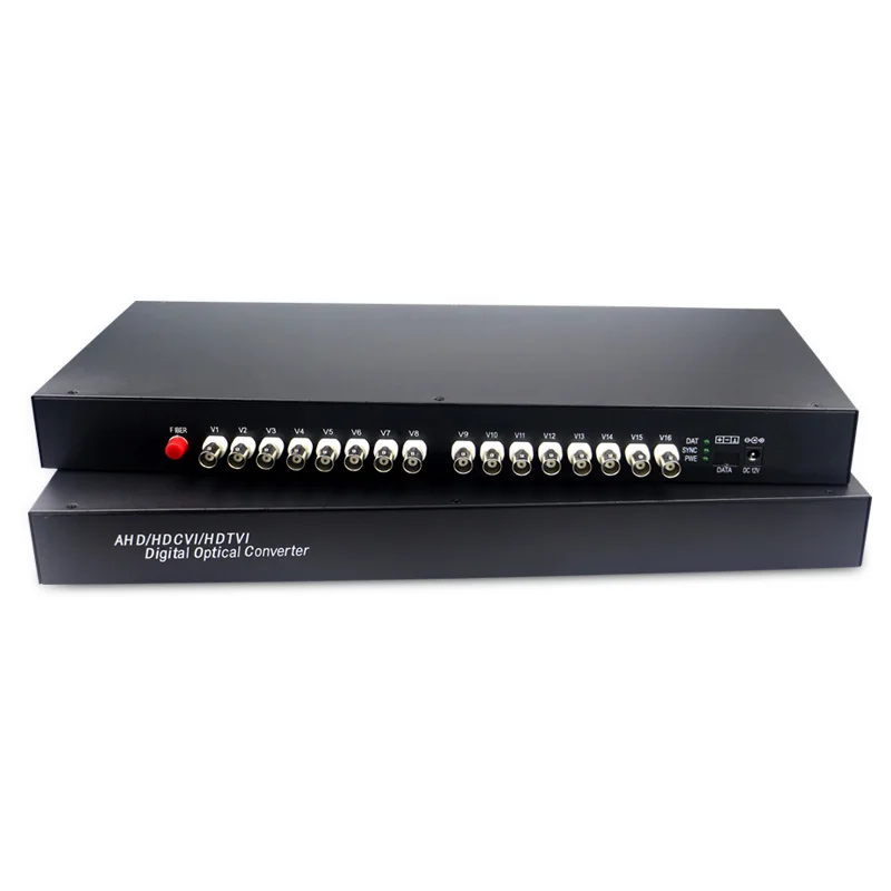HD CVI AHD TVI 720P 960P 16CH волоконно-оптический в BNC цифровой видеоконвертер