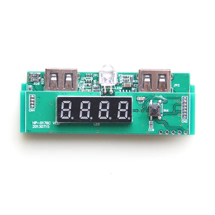 Синхронный выпрямитель цифровой дисплей 5V boost плата двойной USB выход