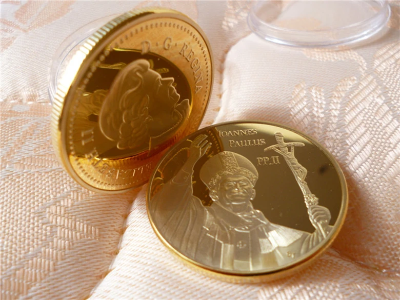 2015 Новый coin1oz тройскую унцию 24 К золото одетые монета/95 летию польша paulus joannes монет